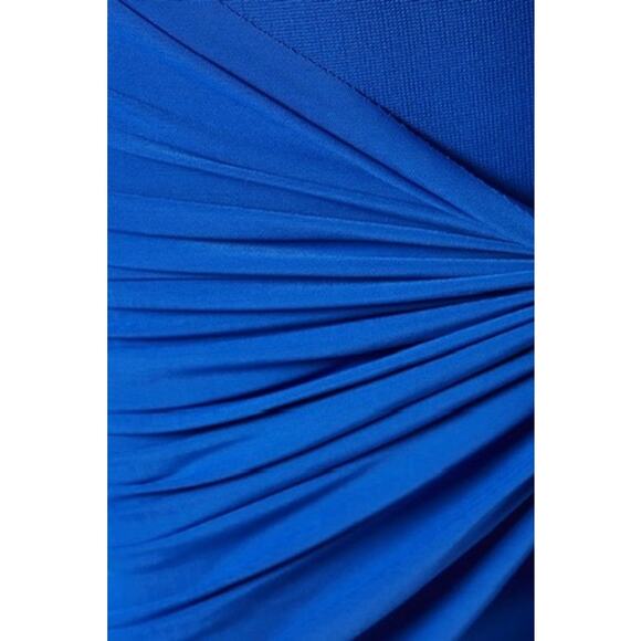 Elliatt NWT Rochelle Royal Blue Off-Shoulder Sash Draped Mini Gown Dress Small - Picture 5 of 11